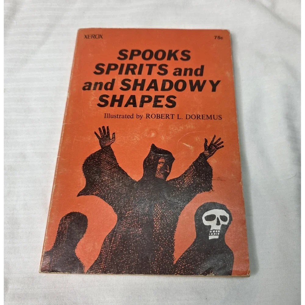 Vintage Spooks And Spirits And Shadowy Shapes Orange PB Ghost‎ Stories Youcaxton